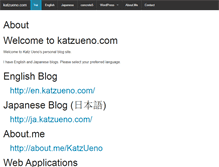 Tablet Screenshot of katzueno.com
